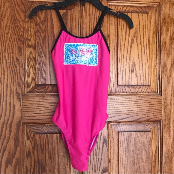 Jojo Siwa Reversible Sequin Bathing Suit Size M - Picture 2 of 4